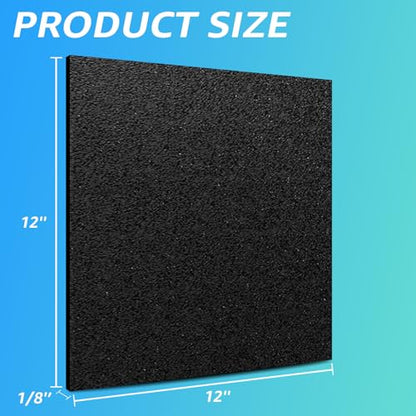 Art3d ABS Plastic Sheets, 1/8" Thick, Rigid Textured, 2-Pack of 12 x 12" - size: 12" x 12", 3mm Thick