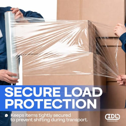 IDL Packaging 18" x 1000', 115G Strong Hand Stretch Wrap Roll - USA-Made - size: 18" X 1000', 115 Gauge