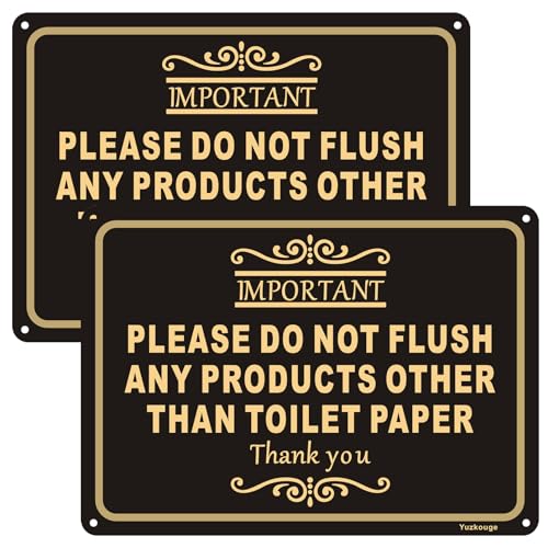 Do Not Flush Any Products Other Than Toilet Paper Sign,
