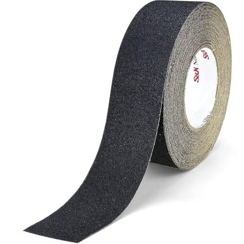 S&X Anti Slip Tape 2in x 60ft Grip Tape for Stairs, Ramps & Decks, Black - color: Black, size: 2" X 60'