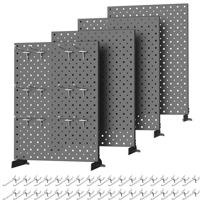 TORACK Pegboard Display Stand for Craft Shows & Fairs, Black, Pack of 4 - style: 4-Pack Black