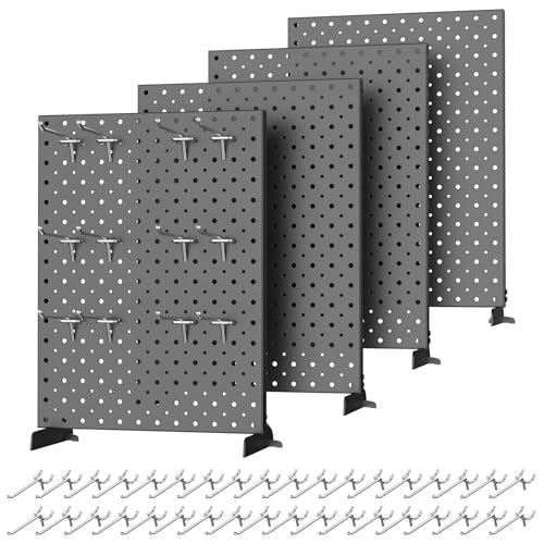 TORACK Pegboard Display Stand for Craft Shows & Fairs, Black, Pack of 4 - style: 4-Pack Black