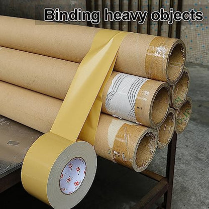 3 Inch Tan Brown Duct Tape Waterproof,Heavy Duty,3 Inch x 60 Yards,9 Mil Industrial Grade Light Brown Duct Tape,No Residue,Strong,Flexible and All Weather,Professional for Indoor & Outdoor Use - color: tan