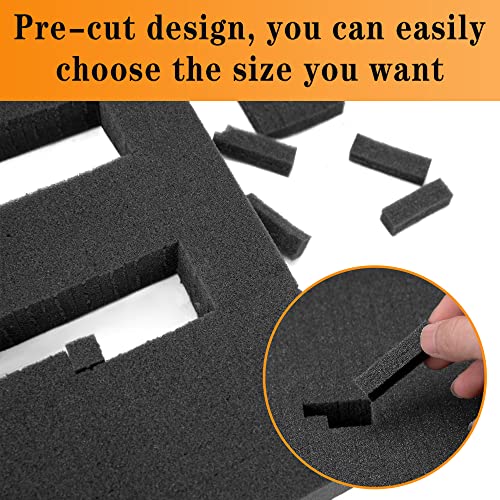 Sfcddtlg 8 Pcs Pick Apart Foam Insert, 2 Thicknesses Pick and Pluck Foam - color: 2 Size- Length 16in