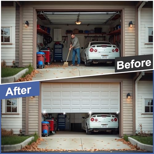 Premium Garage Door Bottom Seal - 20ft Weatherproof EPDM Rubber, Easy Install, Blocks Drafts/Rain/Rodents, Noise-Reducing & Energy Saving - color: with Track, size: 20 Feet