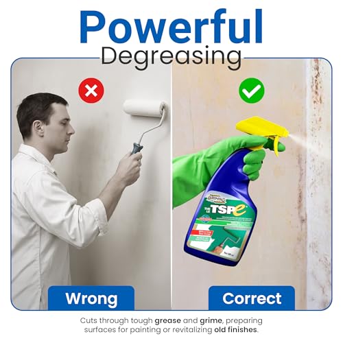 SURF PRO TSPE Wall Cleaner and Degreaser, No-Rinse Spray, 16.9 oz (500 ml)