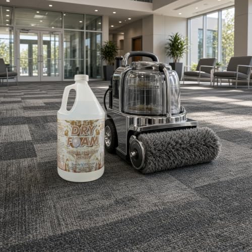 Quality Chemical Dry Foam - Premium Carpet Shampoo - Industrial Strength Dry & Wet Cleaner for Stains, Soil Removal, Leaves Fresh Scent Dry Carpet Shampoo (Pack of 1)