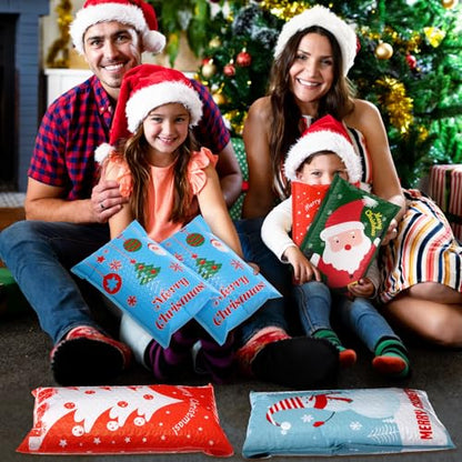 Watersay 7 x 10 Inch Poly Bubble Mailers - Large Padded Envelopes, Self Adhesive Holiday Shipping Bags - Assorted Christmas Bags for Business, School, Family & Gift (20 Pcs)