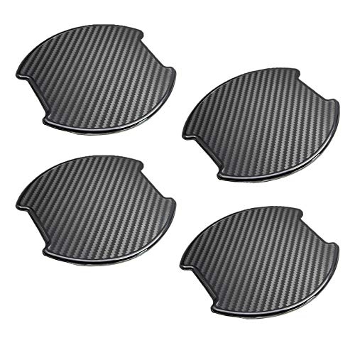Universal 3D Carbon Fiber Car Door Handle Protection Film-L - color: Black, size: L