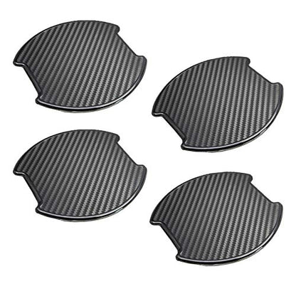 Universal 3D Carbon Fiber Car Door Handle Protection Film-L - color: Black, size: L