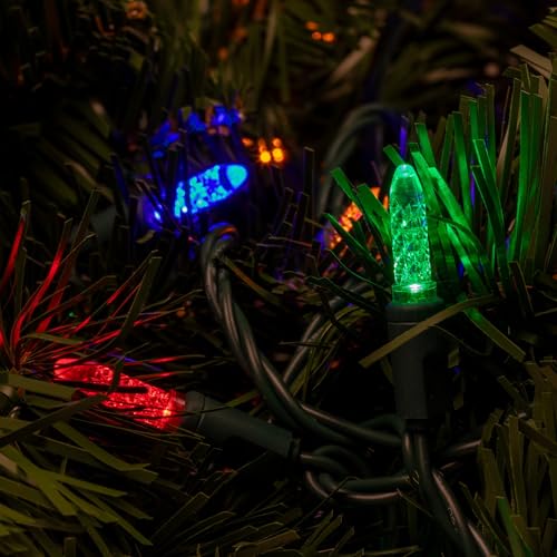 Novelty Lights 25FT 50 LED M5 Multicolor Christmas String Lights Set - color: Multicolor