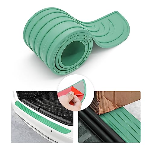 8sanlione Non-Slip Rubber Car Rear Bumper Guard Strip, Green/35.4"x2.7" - color: Green, size: 35.4"x2.7"