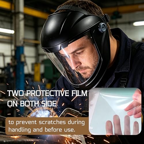 8 Pack Face Shield Replacement Lens Compatible with Jackson Safety Maxview