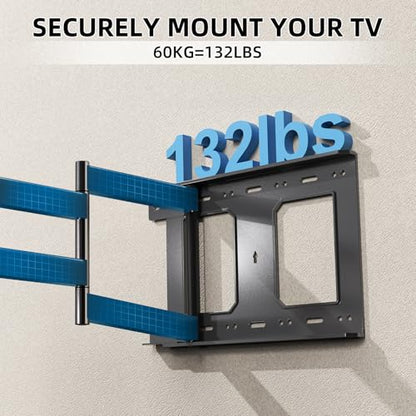Long Arm TV Wall Mount for 37-75 Inch TVs - size: Fit 32-76 inch