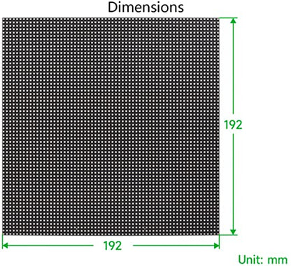 Flexible RGB Full-Color LED Matrix Panel 64x64, 4096 RGB LEDs, 3mm Pitch, Adjustable Brightness Chainable Design, Display Text/Colorful Image/Animation, for Raspberry Pi/Raspberry Pi Pico / ESP32 - color: 64x64-P 3MM Flexible