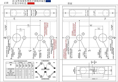 Heavy Duty Modern Mortise Lock Stainless Steel for Classroom Door F05 - color: Rose / Classroom