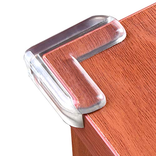 LOMILY Clear Corner Guards(12 Pack),Table Corner Protectors,Clear Edge Safety Bumpers,High Resistant Adhesive Gel,Corner Protector for Baby,Kids,Furniture,Cabinet,Glass,Coffee Table,ect.