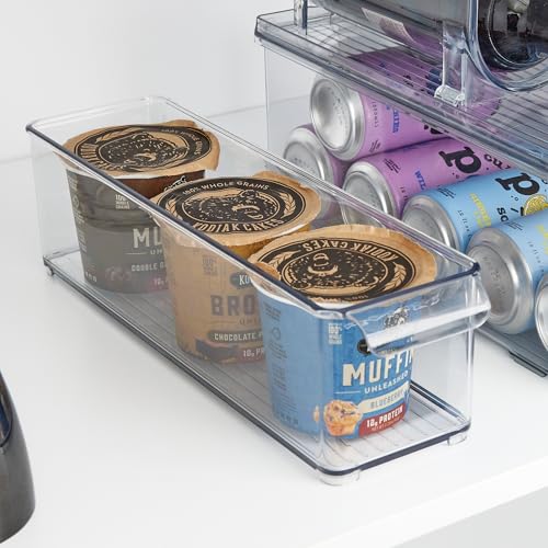 iDesign Stackable Fridge Storage Bin, Clear - style: Pack of 1