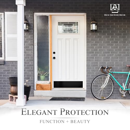 Door Kick Plate, 6x34 in, Satin Black, Magnetic - color: Satin Black, size: 6" x 34"