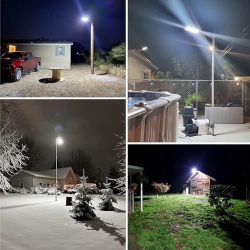 OKPRO Solar Street Light Outdoor, IP66 Waterproof Solar Lights Outdoor - size: 10000-2P