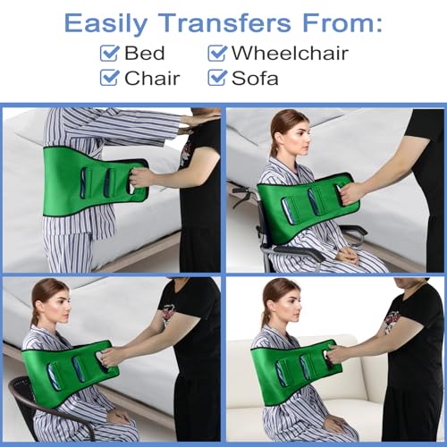 Transfer Belt Transfer Sling Padded Gait Belts with Seniors Patient Lift - color: Green 2