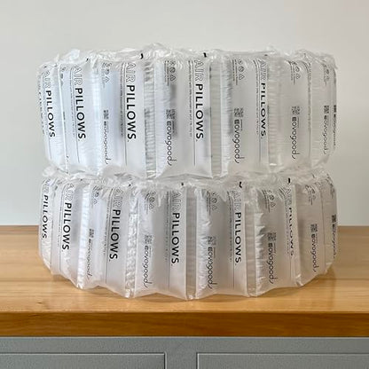 AirPillows™ 150 Count Premium Prefilled Air Pillow Bubbles for Package Shipping | 3 Cu Ft, 22 Gal, 4x8-In Ea | like Packing Peanuts Foam Paper | Strong Nylon Void Fill Cushion Protection by Covogoods