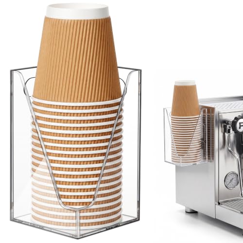 Cup Dispenser, Wall Mount Cup Holder for Water Cooler Fit Up to18oz Cups - color: Large