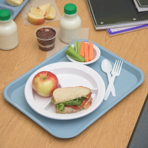 Carlisle Cafe Tray, Fast Food Restaurant Tray, 10 x 14, 1 Ct, Slate Blue - size: 0.6" x 0.5" x 0.2"