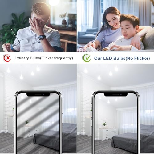 Dimmable A15 Ceiling Fan Light Bulb 60Watt, 5000K Daylight, E26 Base, 4Pack - color: 5000k Daylight