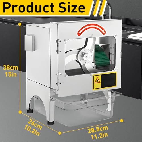 200W Commercial Electric Vegetable Cutter, Automatic Scallion Chopper