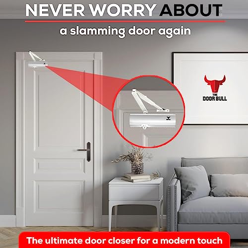 The Door Bull Commercial/Residential Grade Door Closer - size: 2000 Series, style: Silver