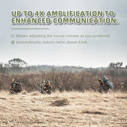 PROHEAR 2 Pack Electronic Ear Protections for Shooting with 4X Sound Amplification, Gun Range Hearing Protection Muffs, NRR 23dB Noise Reduction Headphones for Hunting, Black and Green - style: Electronic-black+green