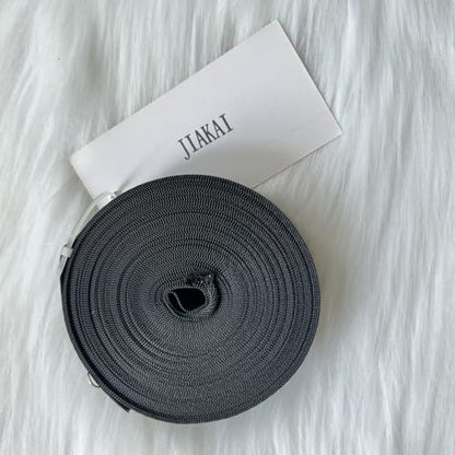 JIAKAI 1 Inch Wide 10 Yards Nylon Webbing Strap，Polypropylene Straps for Bags, Hammocks, Outdoor Climbing and DIY Making Luggage Strap, Pet Collar, Backpack Repairing（Black） - size: 1Inch