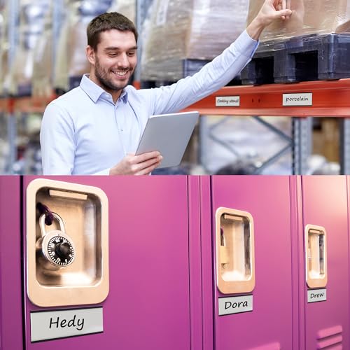 Realth C Channel Magnetic Label Holders 70 Pack 1'' x 2'' for Metal Racks and Shelves - size: 1'' x 2'', style: 70 Pack