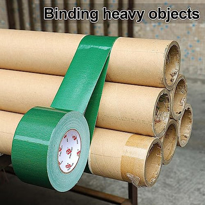 BOMEI PACK 3 Inch Green Duct Tape Waterproof,Heavy Duty,3 Inch x 60 Yards,9 Mil Industrial Grade Green Duct,No Residue,Strong,Flexible and All Weather,Professional for Indoor & Outdoor Use - color: green