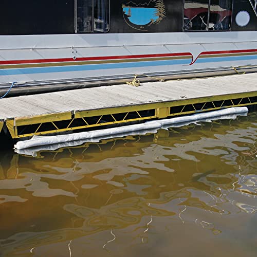 PIG Oil Boom - Oil-Only Absorbent Boom - 2 Pack - 8" x 10' Boom - Absorbs up to 12 gallons per Boom - BOM400 - size: 8" x 10'