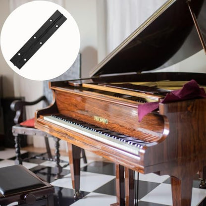 6 Pack Continuous & Piano Hinges,6 inches Black 304 Stainless Steel Hinges 0.04" Thickness Heavy Duty Continuous Hinges with Holes for Pianos，Door，Wooden Boxes，Cabinet (6inches/15cm) - size: 6inch