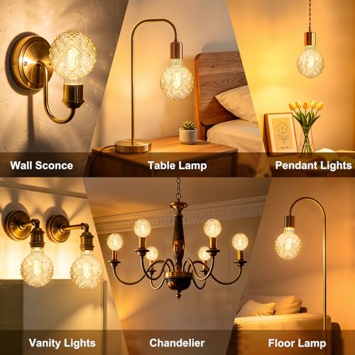 Dimmable Decorative Light Bulbs 60 Watt Pineapple LED Edison Bulb - color: 6w-2700k-amber