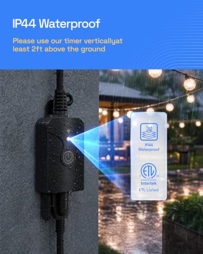 HBN Outdoor Smart WiFi Plug, Heavy Duty 1 Grounded Outlet Timer, 1 Pack - style: 1 Outlet-1PC