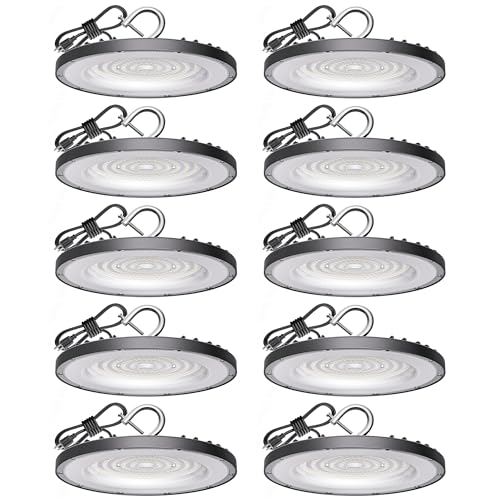 UFO Led High Bay Light 200W, 30000LM 5000K Shop Lights, 10pack