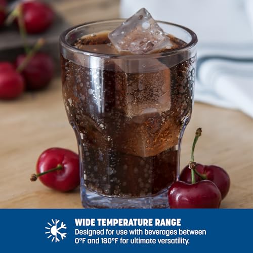 Carlisle FoodService Products Louis Clear Tumbler Short Glass for Restaurants, Catering, Kitchens, Plastic, 6 Ounces, Clear, (Pack of 24) - size: 6 Ounces, style: 24 Pack