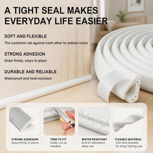 Door Seal Strip Pack - Door Seal Strip - Foam Rubber Strip - Fire Seal