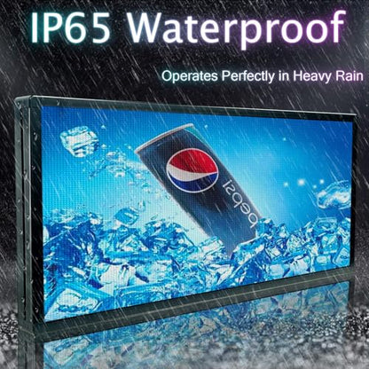 P6 Programmable Led Sign Custom Scrolling Outdoor Digital Signs For Businesses Display Screen Electronic Message Board Stock Ticker Advertising Pixel Led Panel Marquee 40"X17" - size: P6 40"x17"x2.4" Indoor/Outdoor