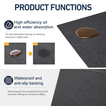 Garage Floor Protector Mat, 6' x 8', Dark Gray - size: 6' x 8'