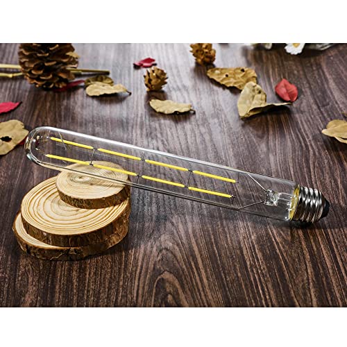 Dimmable T10 LED Edison Bulbs 8.9inch E26 Long Tubular Light Bulb 75 Watt - color: 8.9 Inch-4000k Neutral White-8w