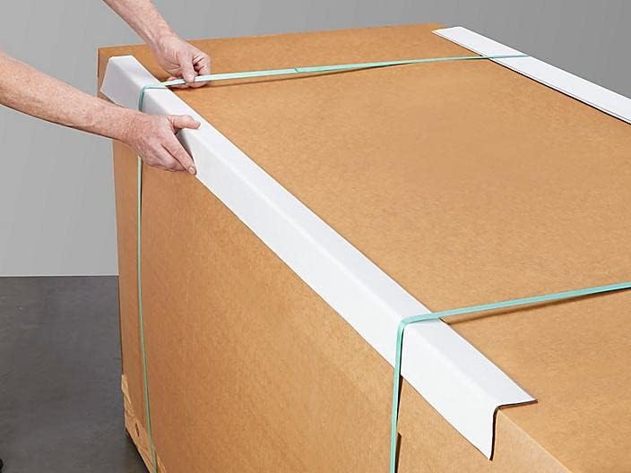 Cardboard Corners For Protection - Packaging Cardboard Edge Protector -1/16, Pack of 25 (2x2x44) - size: 2x2x44