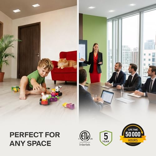 ASD 3 Inch Trimless LED Recessed Ceiling Light Fixture, Mud-in Canless Downlight with Junction Box, 5CCT Selectable 2700K-5000K, 15W 1243 Lumens, CRI90+, Anti-Glare, Dimmable, IC & Wet Rated, ETL - color: White 1 Pack, size: 3" 15 Watt