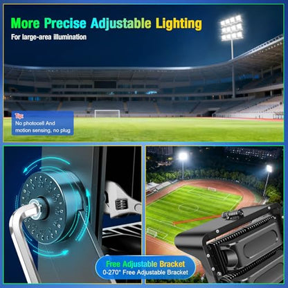 ledmo 500W Dimmable Led High Mast Stadium Light, 75000LM Super Bright - size: Extra Large/500-Dimmable