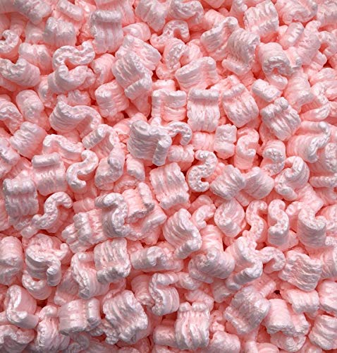 Bubblefast! Brand 14 cu. ft. (90 gallons) Pink Anti Static Packing Peanuts Popcorn (3.5 cu. ft x 4 Bags) - size: 14 cu. ft.