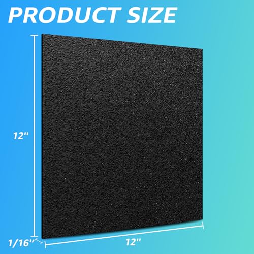 Art3d ABS Plastic Sheets, 1/16" Thick, Rigid Textured, 2-Pack of 12 x 12" - size: 12" x 12", 1.5mm Thick